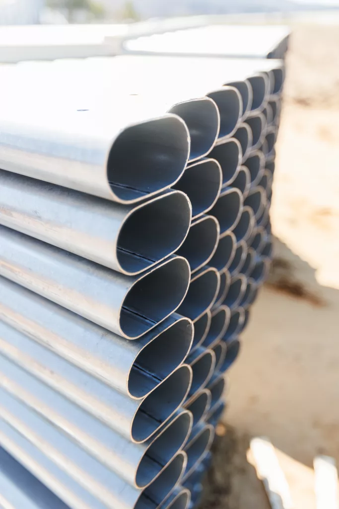 serre professionnelle - acier tube oval