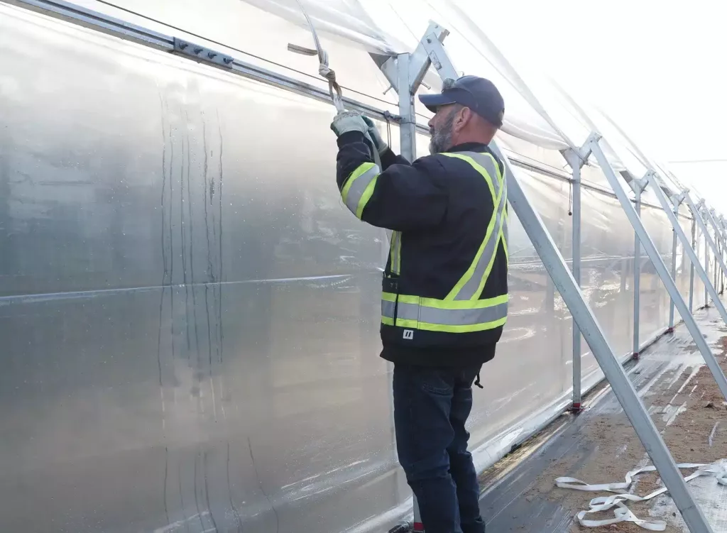 subventions pour les serres - installation d'une serre grand tunnel