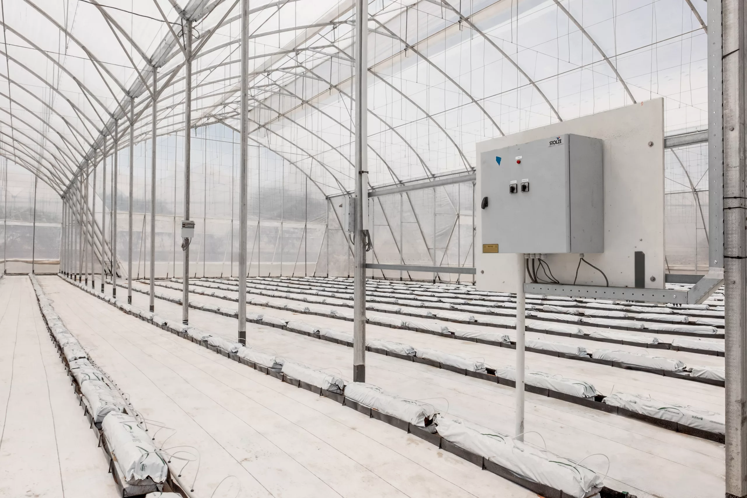 Automatisation en serre : 7 stratégies pour réduire vos coûts de main-d'œuvre 5 Greenhouse automation system – climate control and sensor technology in commercial greenhouse